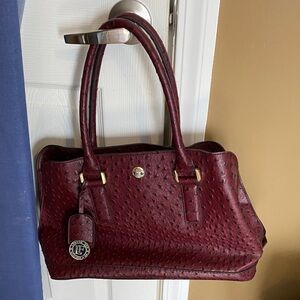 London Fog Deep Red Satchel
